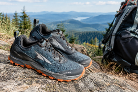 Trail Shoes on a Mountain Ledge